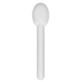Cuchara de Caña de Azúcar Blanco 16cm (1.000 Uds)