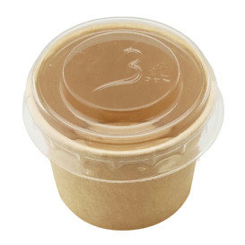 Tapa PET Transparente para Tarrina Salsas 30ml Ø4,3cm (1.000 Uds)