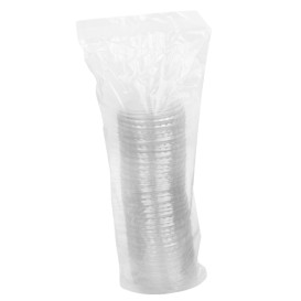 Tapa PET Transparente para Tarrina Salsas 75 y 100ml Ø7,3cm (1.000 Uds)