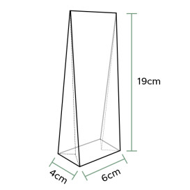 Bolsas Polipropileno Fondo Cuadrado 6x19+4cm G160 (1000 Uds)