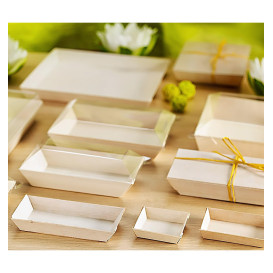 Bandeja de Madera 8,5x6x1,5cm (200 Uds)