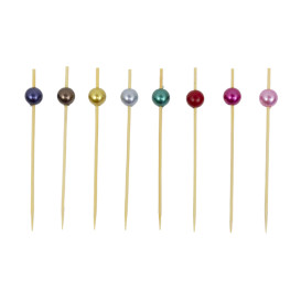 Pinchos de Bambú Perla Surtido 9cm (100 Uds)