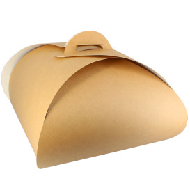 Caja de Cartón Kraft Mariposa para Tarta 18x18x13cm (100 Uds)