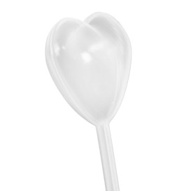 Pipeta Corazón de Plástico para Catering 3ml 5,5cm (2.000 Uds)