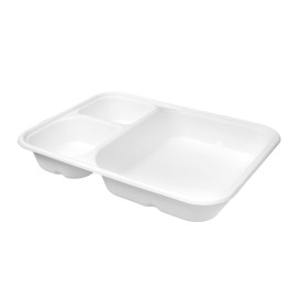 Bandeja de Caña de Azúcar para Nachos 3C 16,5x21x5x3,5cm (50 Uds)