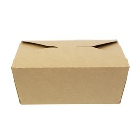 Caja Americana Kraft-Kraft 17x13,5x6,5cm 1.300ml (25 Uds)