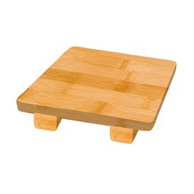 Bandeja de Bambú para Sushi 15x15x2,5cm (40 Uds)