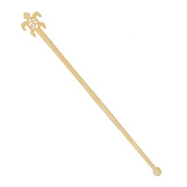 Agitador de Bambú Tortuga para Bebida 18cm (50 Uds)