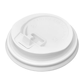 Tapa SIP de PS para Vaso Cartón Blanca Ø7,3cm (1.000 Uds)