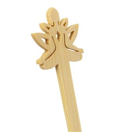 Agitador de Bambú “Bouddha 2” para Bebida 18cm (50 Uds)