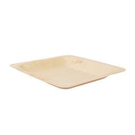 Plato de Madera Cuadrado 9x9cm (600 Uds)