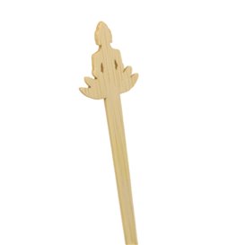 Agitador de Bambú “Bouddha 1” para Bebida 18cm (600 Uds)