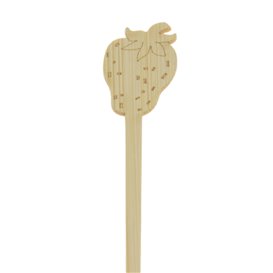 Agitador de Bambú Fresa para Bebida 14cm (50 Uds)