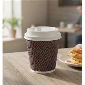 Tapa SIP de PS para Vaso Cartón Blanca Ø7,3cm (1.000 Uds)