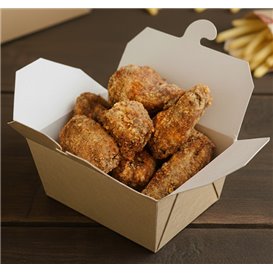 Caja Americana Kraft 13x8,5x6cm 700ml (45 Uds)