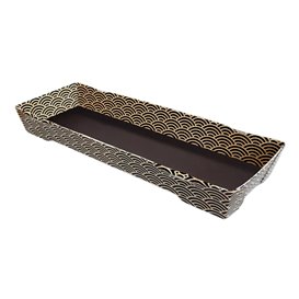 Envase para Sushi de Cartón ''Waves'' 22x9cm (600 Uds)