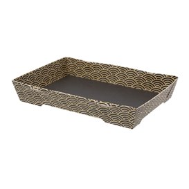 Envase para Sushi de Cartón ''Waves'' 16,5x11,5cm (600 Uds)