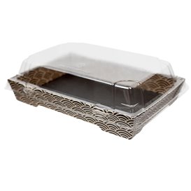 Tapa para Envase de Sushi rPET 16,5x11,5cm (400 Uds)