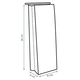 Bolsa SOS Blanca con Cierre 9+6x26cm (1000 Uds)