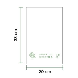 Bolsa Asa Troquelada Home Compost “Classic” 20x33cm G68 (100 Uds)