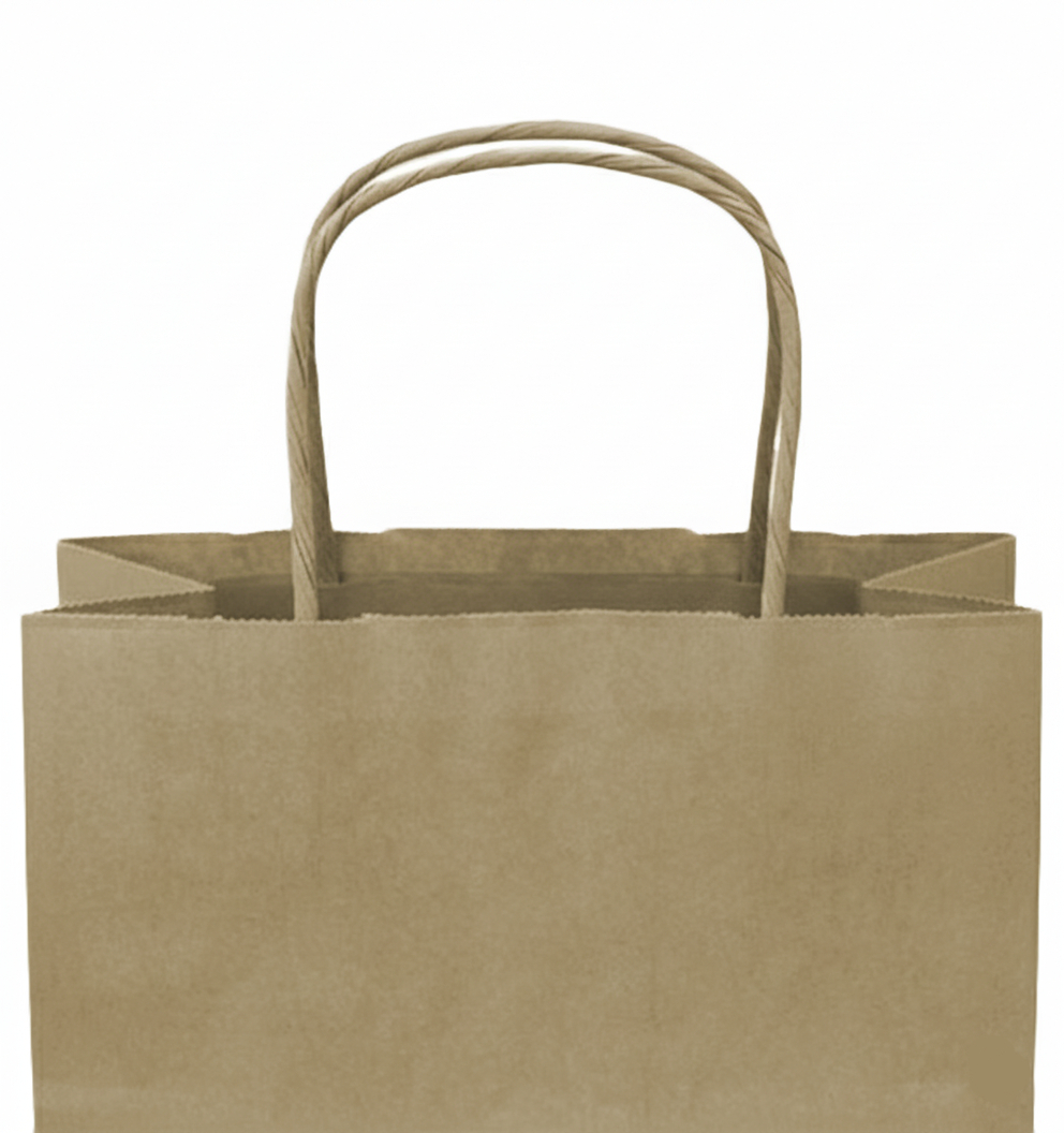 Bolsas de Papel con Asa Rizada